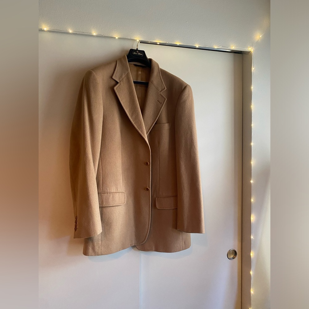 Vintage Banana Republic Camel Hair Blazer Sport Coat 42L